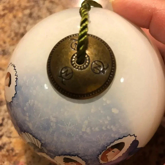 Vintage Christmas Glass ball Ornament Signed Loralle - Picture 2 of 5